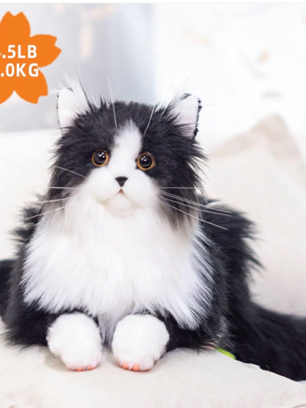 BN Chongker Tuxedo Weighted Stuffed Cat - Picture 7 of 8